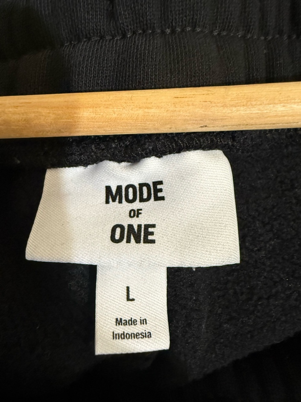 Men's Black Everyday Fleece Joggers with Elastic Waist - Picture 2 of 3